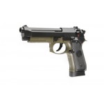 KJ Works Модель пистолета Beretta M9A1 CO2, металл, олива